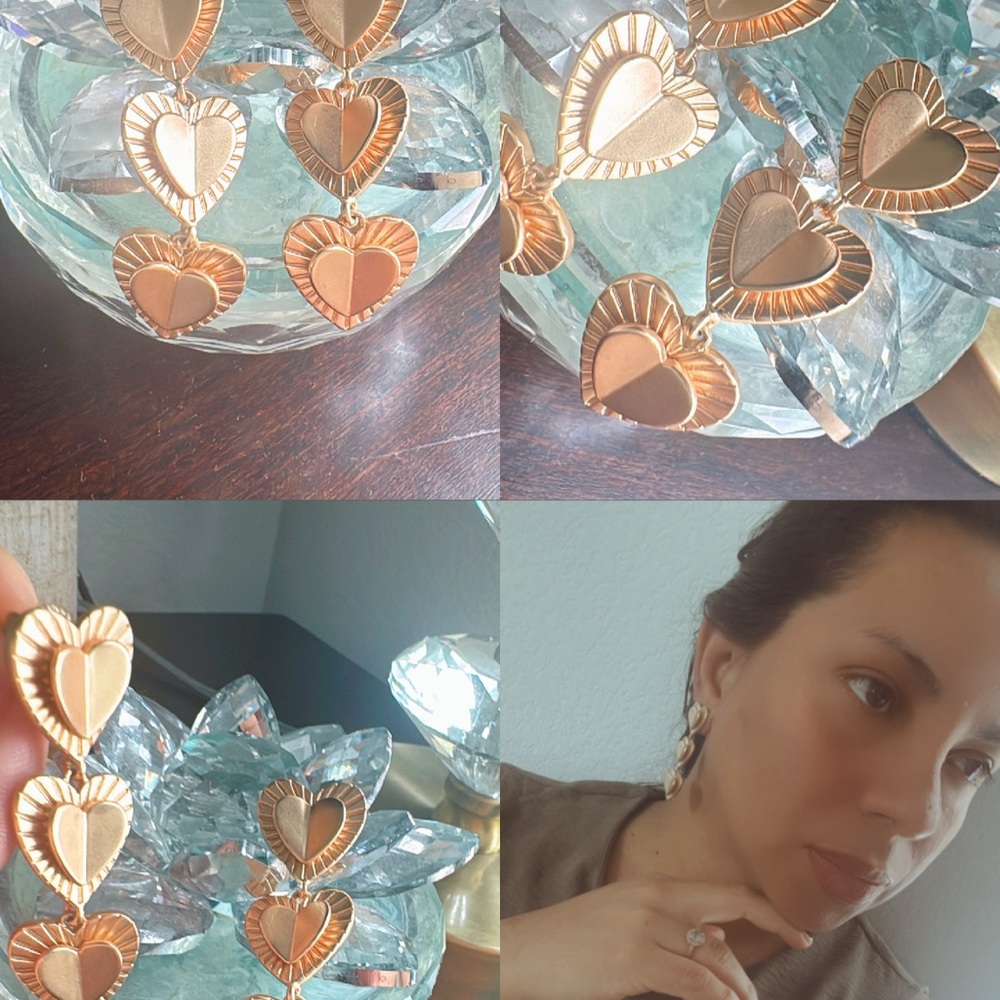 Vitamin A Gold Heart Earrings